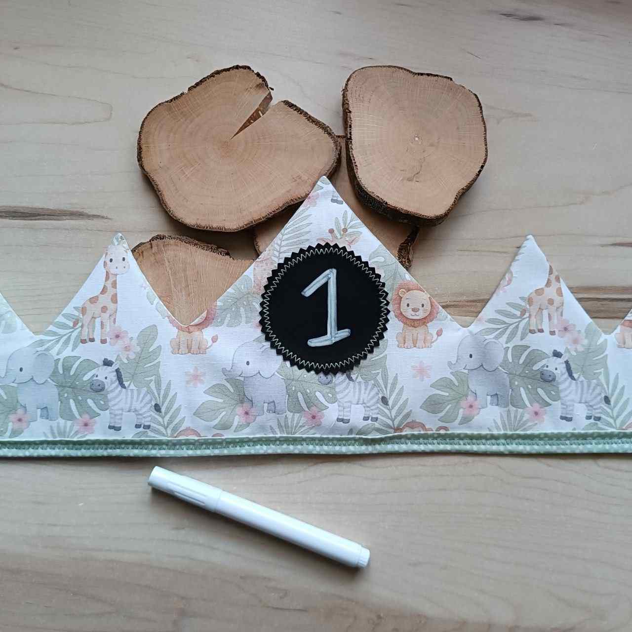 Corona de tela reutilizable de animales de La Sombra Del Gato