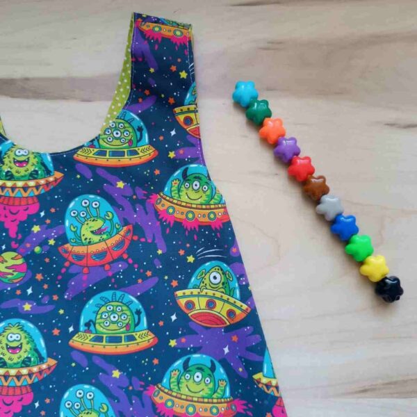 Vestido divertido reversible y evolutivo hecho a mano por la sombra del gato