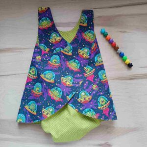 Vestido divertido reversible y evolutivo hecho a mano por la sombra del gato